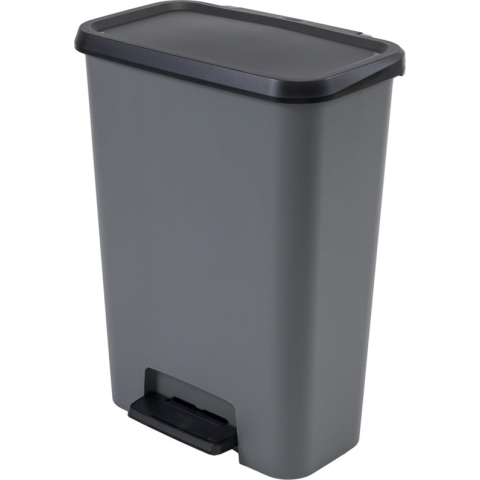Curver Compatta Duo Prullenbak 23L+23L - Grijs/Zwart