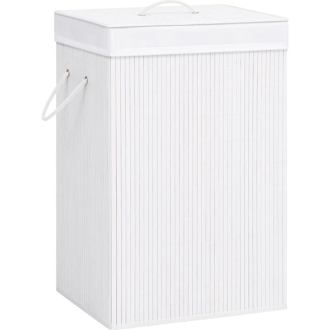 vidaXL-Wasmand-met-1-vak-bamboe-wit