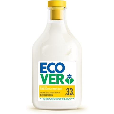 6x Ecover Wasverzachter Gardenia 33 Wasbeurten 1 liter