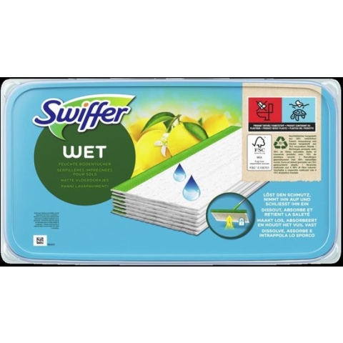 Swiffer Vochtige Vloerdoekjes - Vloerreiniger - Natte vloerdoekjes - 3 x 10stuks
