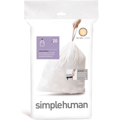 Simplehuman Code Q Afvalzakken - 50 l - 20 stuks