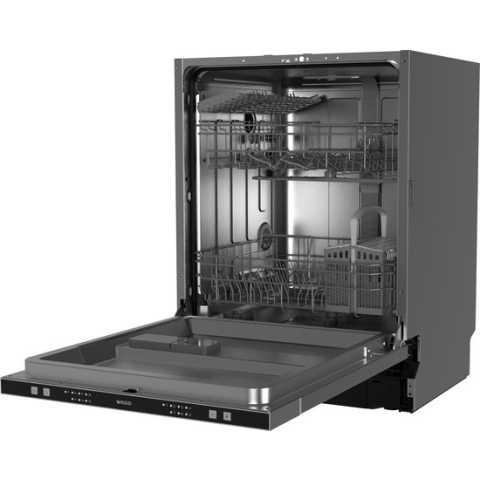 Wiggo - WD-B6126E(W) - Inbouw Vaatwasser - 60 cm - Wit - E - Volledig integreerbaar