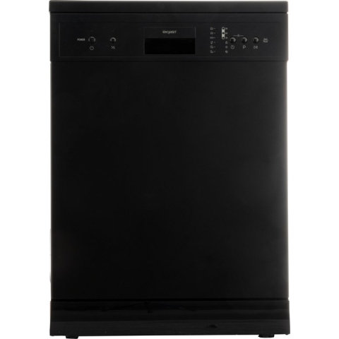 Exquisit GSP8212-030EB - Vaatwasser - Vrijstaand - Startuitstel - 12 Couverts - 47dB - Zwart