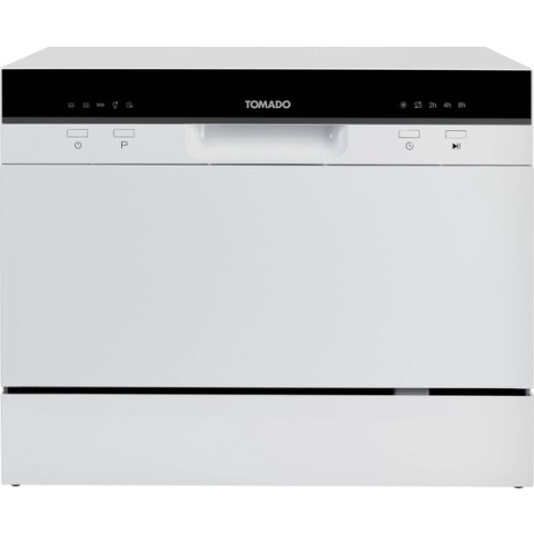 Tomado TDW5501W - Mini vaatwasser - Vrijstaand - 6 couverts - 5 programma's - Wit