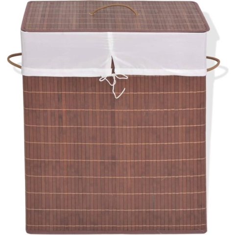 vidaXL-Wasmand-rechthoekig-bamboe-bruin