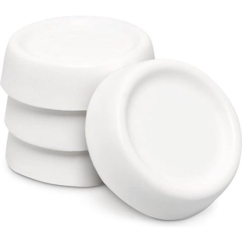 relaxdays - wasmachine trillingsdemper - set van 4 stuks - anti vibratie pads - trilling dempen - wit