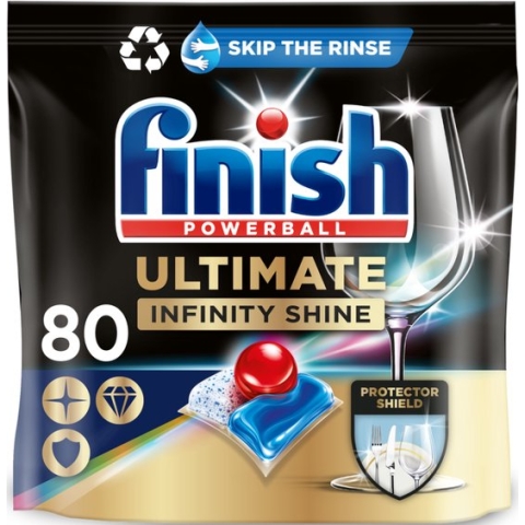 Finish Quantum Infinity Shine Vaatwastabletten - 80 Capsules
