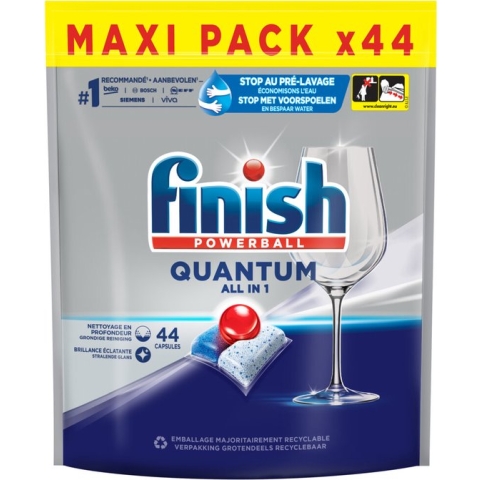 Finish Quantum All in One Regular Vaatwastabletten - 44 Capsules