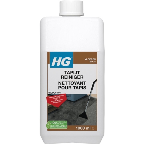 HG tapijtreiniger (product 95) - 1L - vuilafstotend effect - ook geschikt voor bekleding
