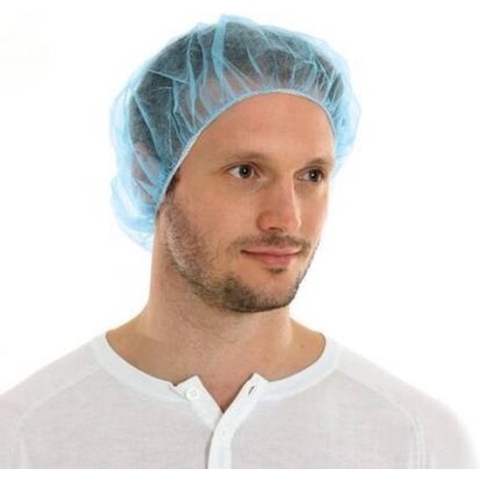 CMT Haarnet 1013 PP Non Woven Bouffant Cap blauw 50cm 1000st
