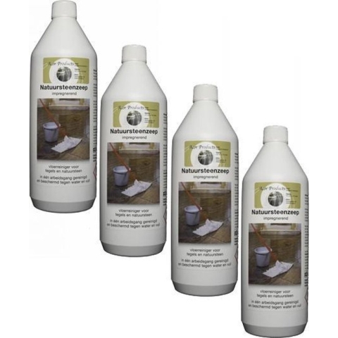 Natuursteenzeep 4 x 1 ltr.
