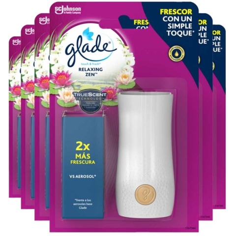 6x Glade Touch & Fresh Relaxing Zen 10 ml