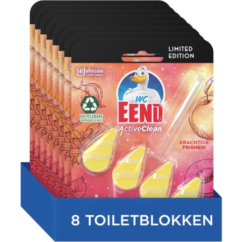 8x WC Eend Toiletblok Active Cosmic Peach 38 gr