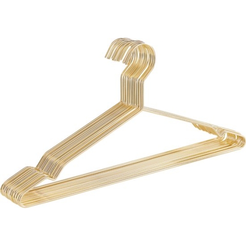 ACAZA 20 Metalen Kleerhangers - Luxe Kledinghanger - Draadhanger - Goud
