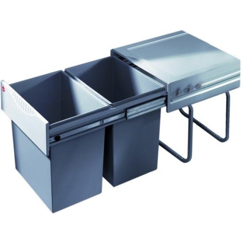 Hailo Tandem-Rb - Inbouw Prullenbak - 36 Liter - Afvalemmer Keuken