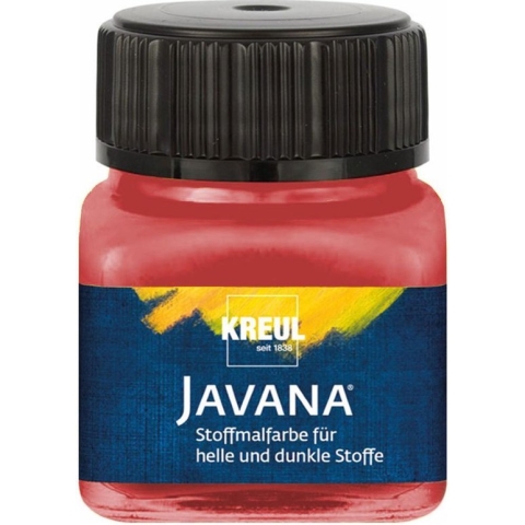 Javana rode textielverf 20ml – Voor licht en donker gekleurd textiel