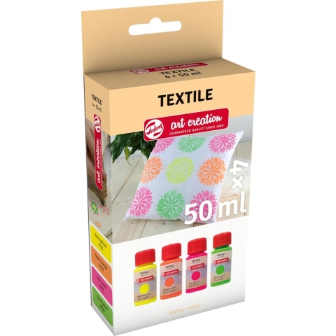 Talens Art Creation Textiel Set 4 x 50 ml Neon
