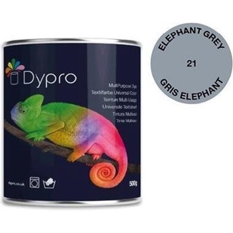 Dypro Textielverf 500 gram 21 Elephant Grey -Multi-Purpose Dye - Textilfarbe universal Color-Universale Textielverf