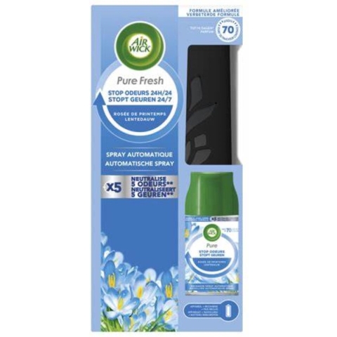 Air Wick Freshmatic Automatische Spray Luchtverfrisser - Pure Fresh Lentedauw - Starterkit - 250 ml