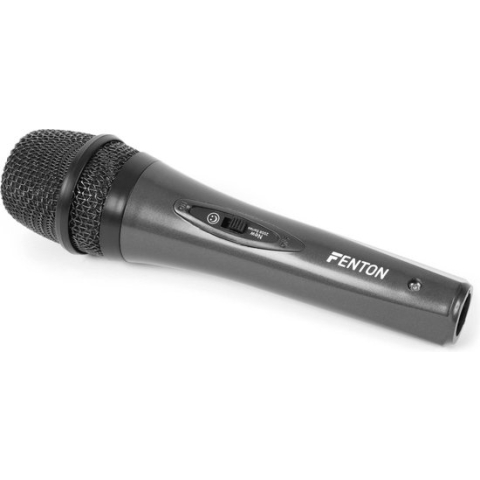 Microfoon - Fenton DM105 handmicrofoon met kabel - Karaoke microfoon - Zang microfoon