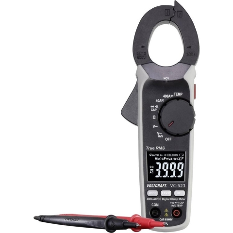 VOLTCRAFT VC-8466760 Stroomtang Digitaal CAT III 600 V Weergave (counts): 4000