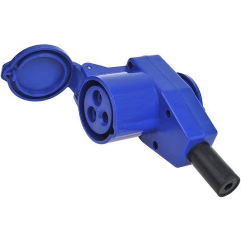 Pro Plus CEE Contrastekker - Haaks met Stopcontact - 16 Ampère - IP44 - 230 Volt - 3-Polig