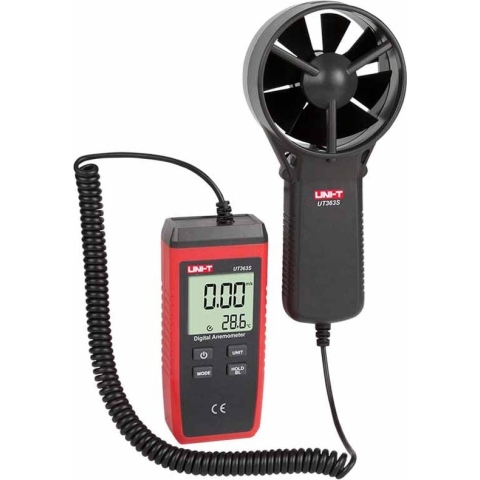 UNI-T UT363S professionele digitale anemometer windmeter voor windsnelheid en temperatuur met LCD display