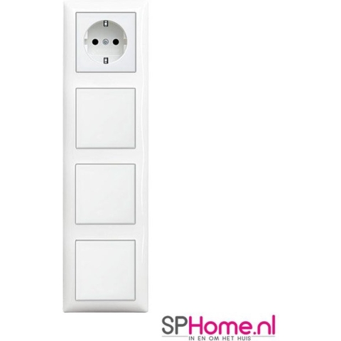 Busch-Jaeger Inbouw Wandcontactdoos 1x Schakelaar 3x