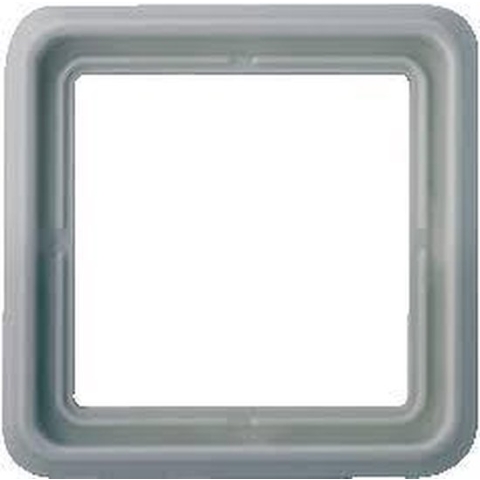 JUNG CD500 afdekraam kunststof, grijs, (bxhxd) 81x81x9.85mm