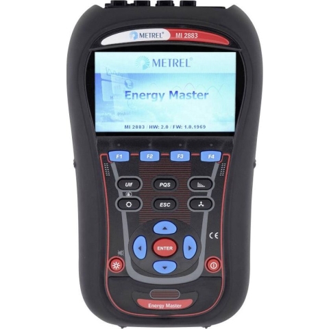 Metrel MI 2883 EU Netwerkdiagnostiek Gekalibreerd volgens (ISO-normen) 3-fase Klemmeter, Datalogger