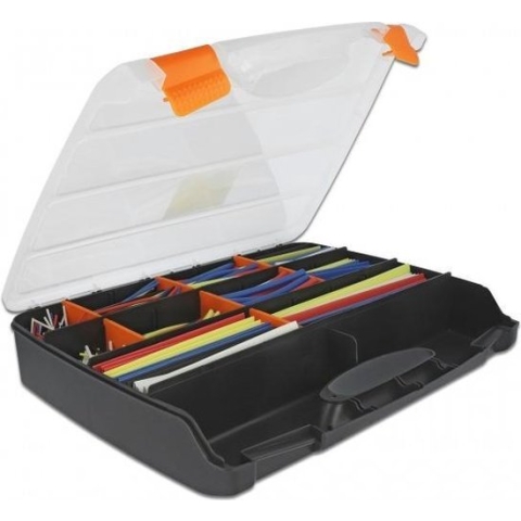 Krimpkous assortiment in handige bewaarkoffer - 590 stuks / diverse kleuren