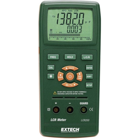 Extech LCR200 - lcr meter + Digitaal - CAT I - Weergave (counts): 20000