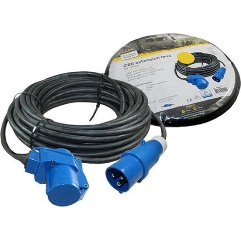 Verlengkabel CEE/Haakse Koppeling - 20 mtr