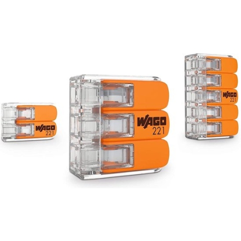 WAGO 887-955 Assortiment verbindingsklemmen Flexibel: 0.14-4 mm² Massief: 0.2-4 mm² 1 set(s)