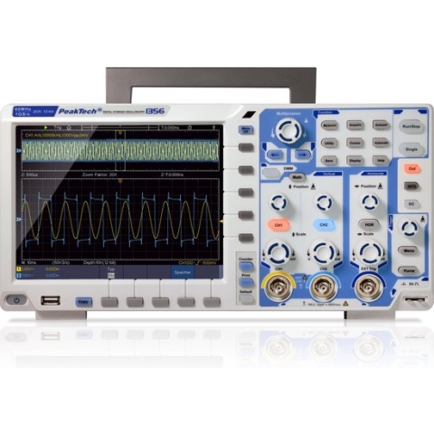 Peaktech 1356 - oscilloscoop - 60 MHz - 2 kanaals - 1 GS/s - touchscreen
