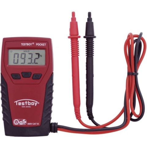 Testboy Testboy Pocket Multimeter Digitaal CAT III 300 V Weergave (counts): 2000