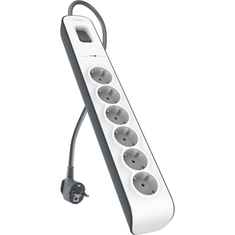 Belkin Stekkerdoos met 6 uitgangen - overspanningsbeveiliging