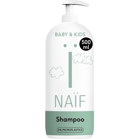 Naïf - Verzorgende Shampoo Pompfles - 500ml - Baby's en Kinderen - met Natuurlijke Ingrediënten
