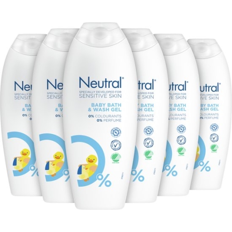 Neutral Baby Wasgel - Parfumvrij - 6 x 250 ml