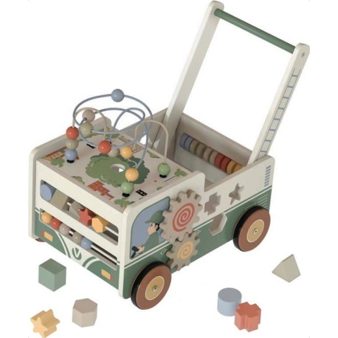 Bellettini Veicolo Loopwagen - Speelgoed 1 jaar - Baby Walker- Green