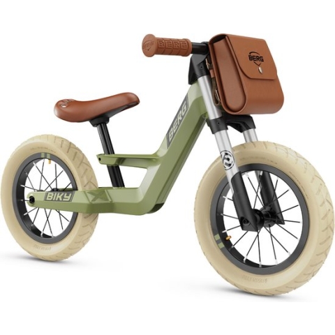 BERG Biky Retro Green Loopfiets - Lichtgewicht frame van magnesium - 2 tot 5 jaar - Groen