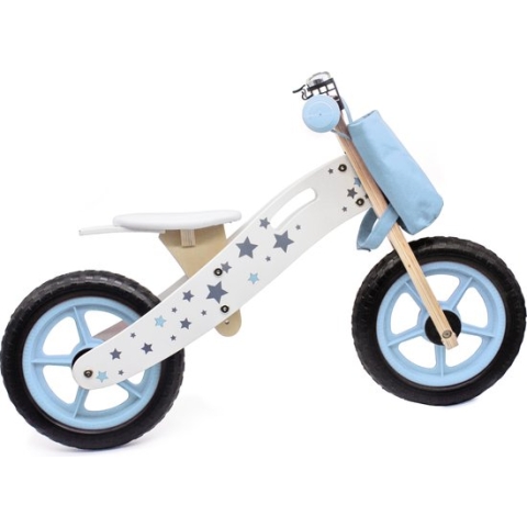 Houten Loopfiets - Balansfiets - Loopspeelgoed- va 2 jaar - Blauw