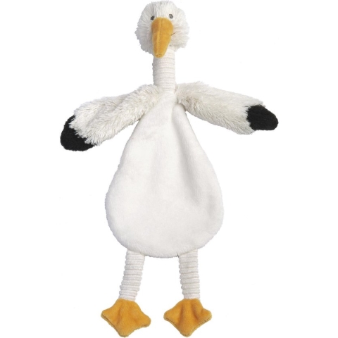 Happy Horse Ooievaar Sky Knuffeldoekje - Wit - Baby cadeau
