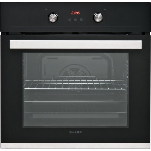 Sharp-K-60D22BM1EU-Inbouw oven-Nis 60-energie klasse A-zwart