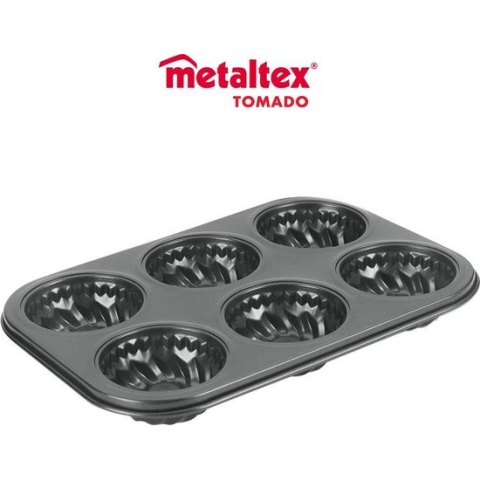 Metaltex By Tomado RVS Bakvorm 7.5 cm | 6 Vaks