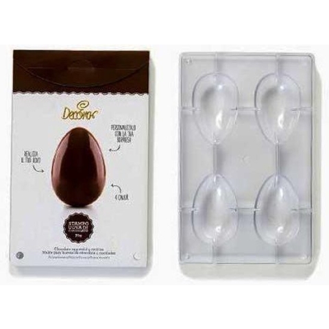 Decora Chocolade Holvorm Half Ei Glad