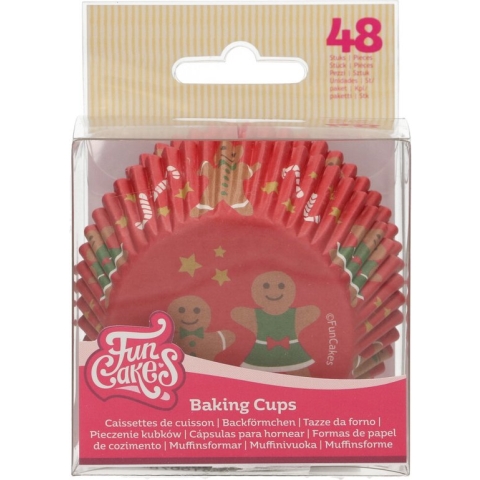 FunCakes - Cupcakevormpjes - Gingerbread - pk/48