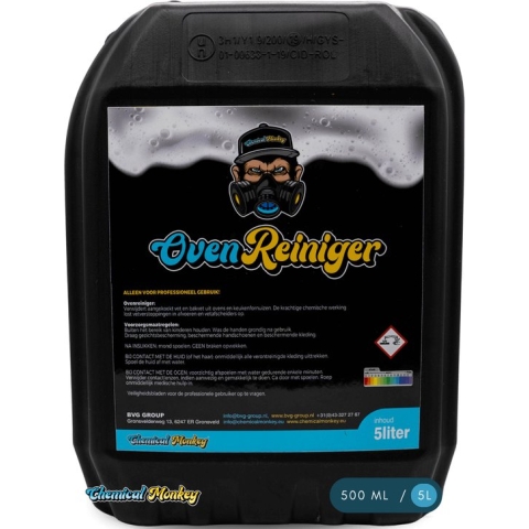 Chemical Monkey Ovenreiniger - 5L - Krachtige reinigingsformule - Reinigt - Verwijdert aanslag - Ontvet