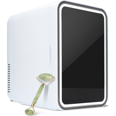 Soft & Silky - Skincare fridge - 8L - 2°C tot 40°C - Led spiegel - Organizer - Koelkast - Beauty - Skincare - Skincare apparaat
