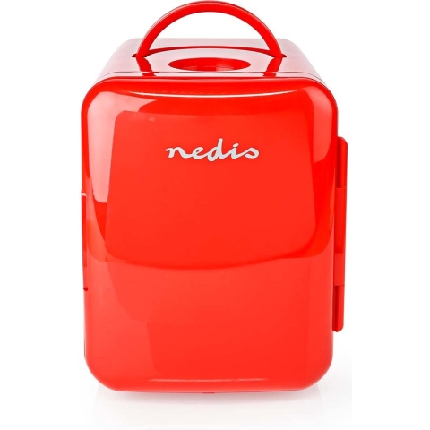 Nedis - Mini koelkast 6 l Rood